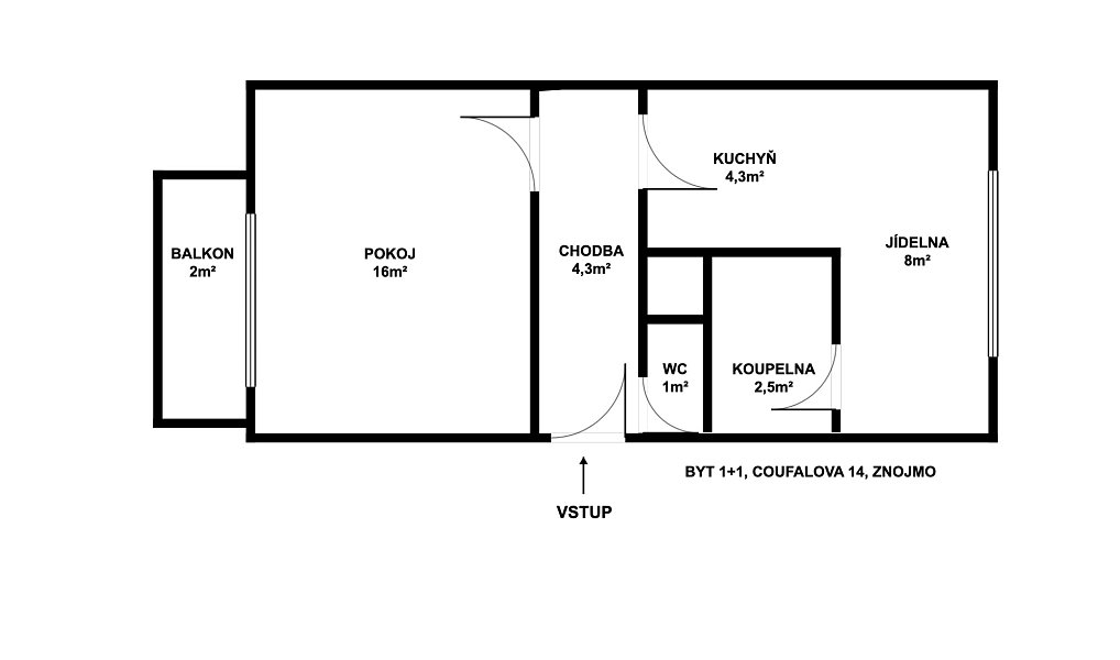 Pronájem bytu 1+1 36 m², Znojmo – náhled fotky 9