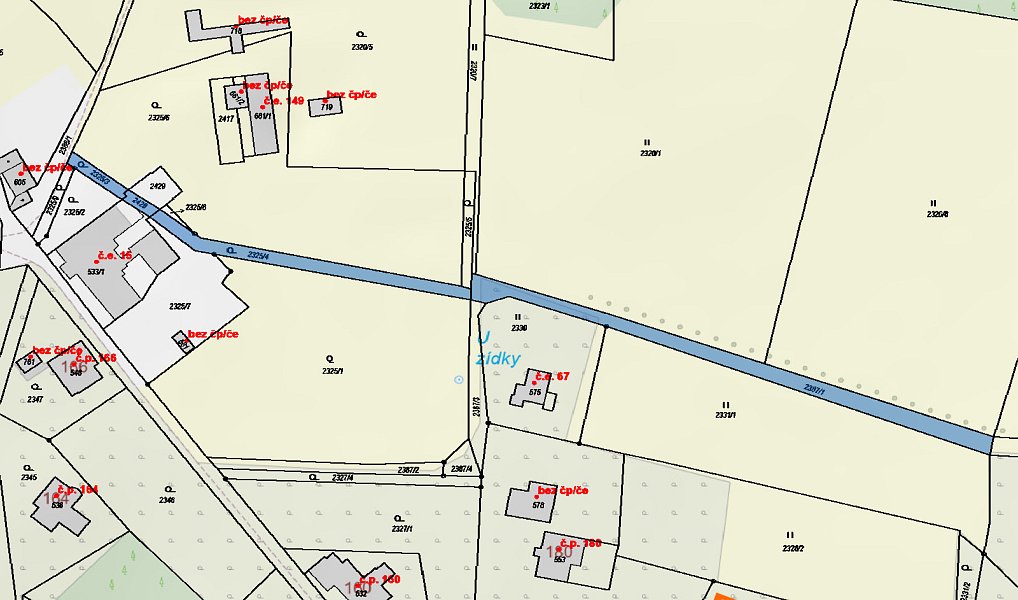 Prodej stavebního pozemku 225 m², Pěnčín – náhled fotky 3