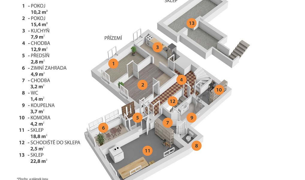 Prodej domu 158 m² s pozemkem 217 m², Vlkovice – náhled fotky 21