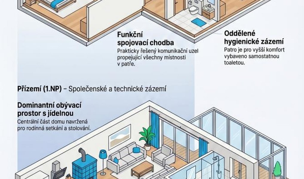 Prodej domu 160 m² s pozemkem 1 125 m², Karlovice – náhled fotky 15