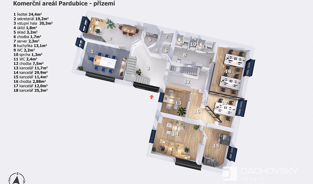 Prodej obchodních prostor 374 m², Pardubice – náhled fotky 51