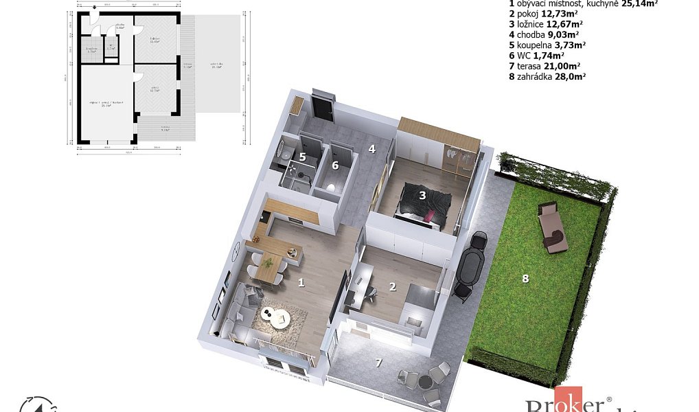 Prodej bytu 3+kk 65 m², Rychnov nad Kněžnou – náhled fotky 9