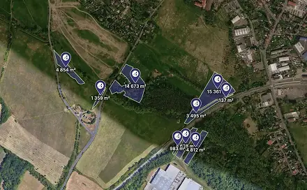 Prodej pole 50 308 m², Krupka, okres Teplice