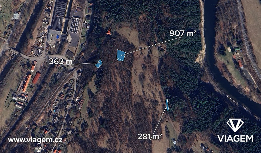 Prodej pole 387 m², Líšný – náhled fotky 2