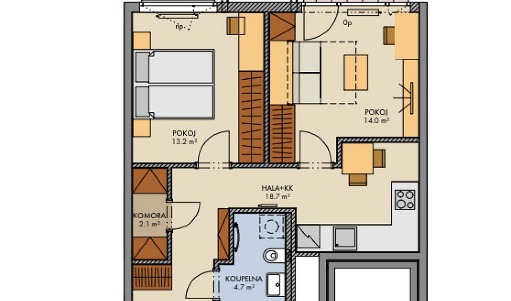 Prodej bytu 2+1 56 m², Praha – náhled fotky 2