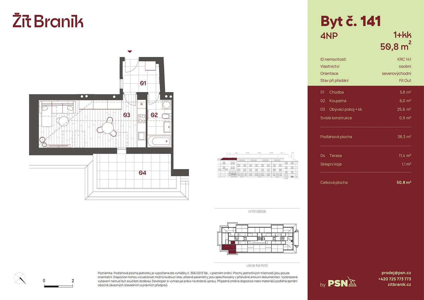 Prodej bytu 1+kk 37 m² – fotografie 2