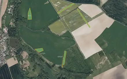 Prodej pole 10 394 m², Rosice, okres Chrudim