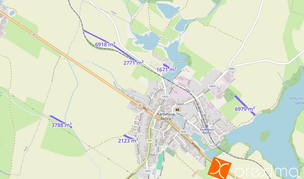Prodej pole 1 515 m², Kardašova Řečice – náhled fotky 2