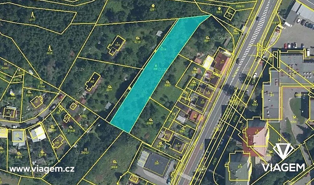 Prodej stavebního pozemku 893 m², Vsetín – náhled fotky 3