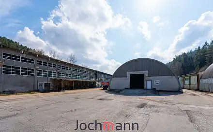 Pronájem skladovacích prostor 450 m², Papírenská, Větřní, okres Český Krumlov