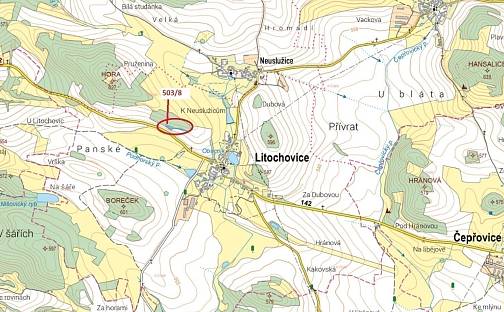 Dražba lesa 2 656 m², Litochovice