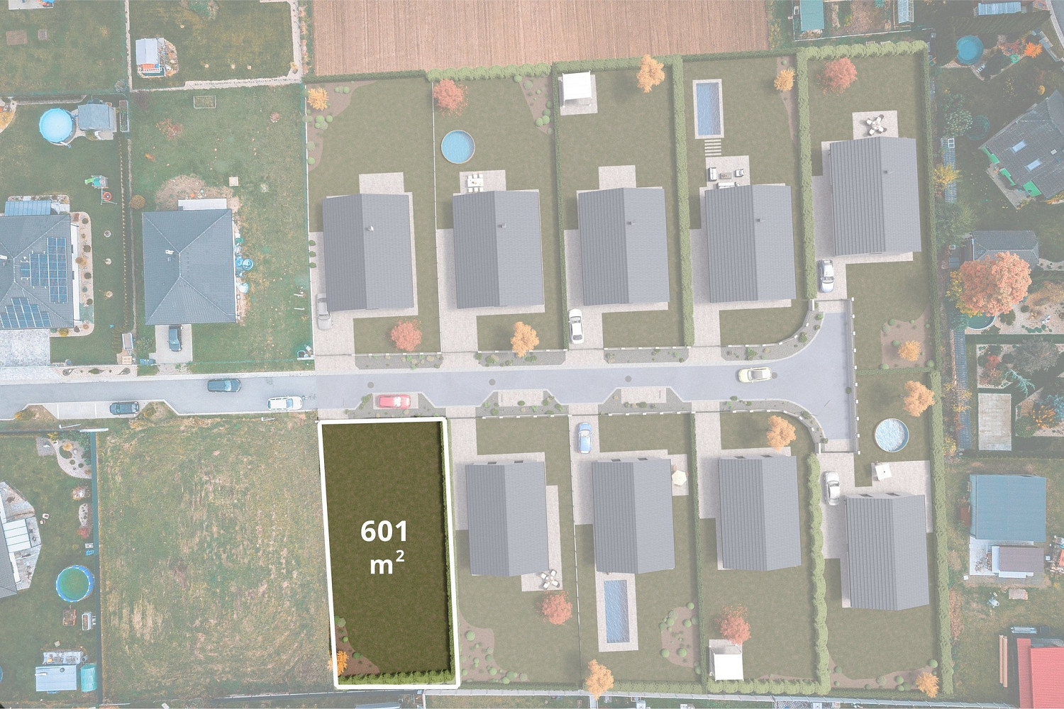 Prodej stavebního pozemku 601 m²