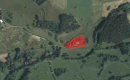Prodej louky 10 629 m², Mlečice - Skoupý, okres Rokycany