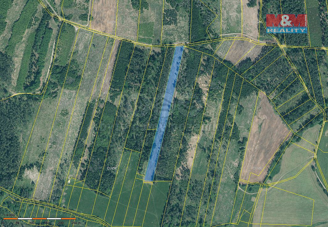 Prodej lesa 13 770 m²