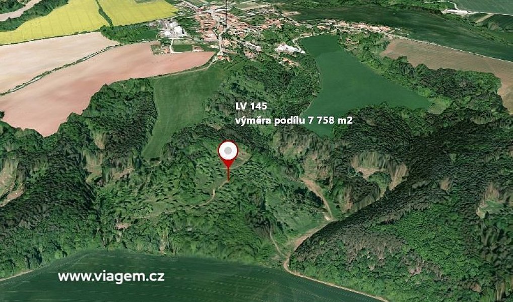 Prodej pole 7 758 m², Obora – náhled fotky 2