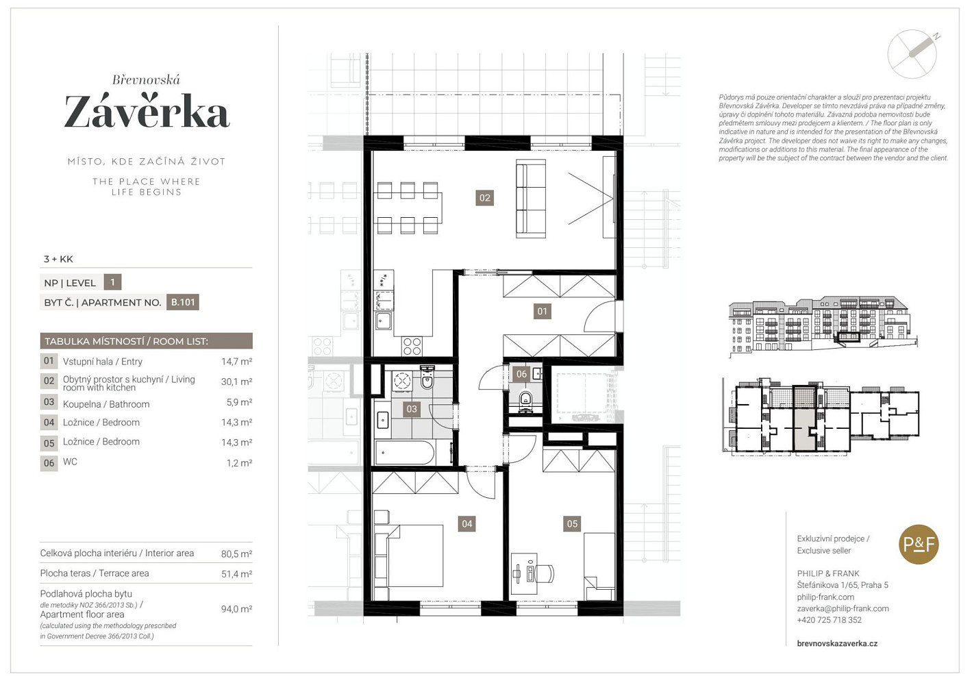 Prodej bytu 3+kk 80 m² – fotografie 5