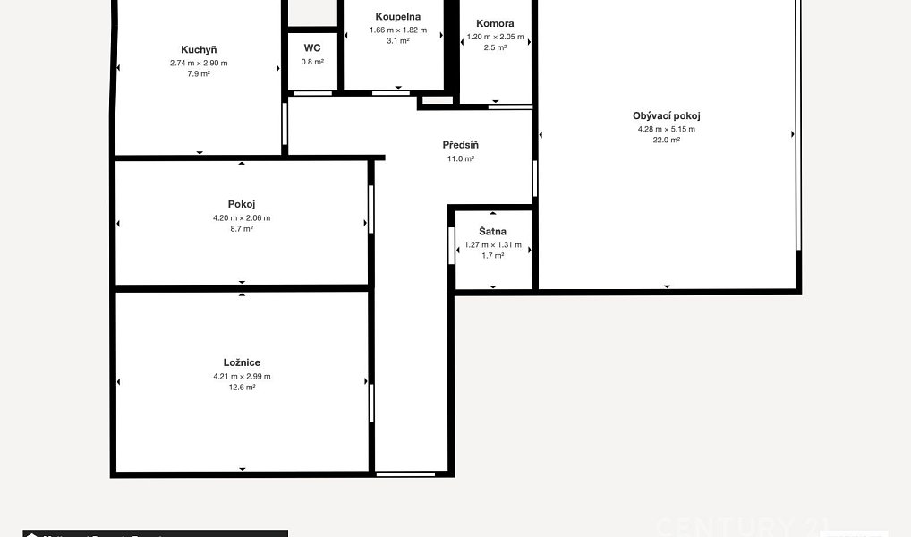Pronájem bytu 3+1 71 m², Nový Jičín – náhled fotky 17