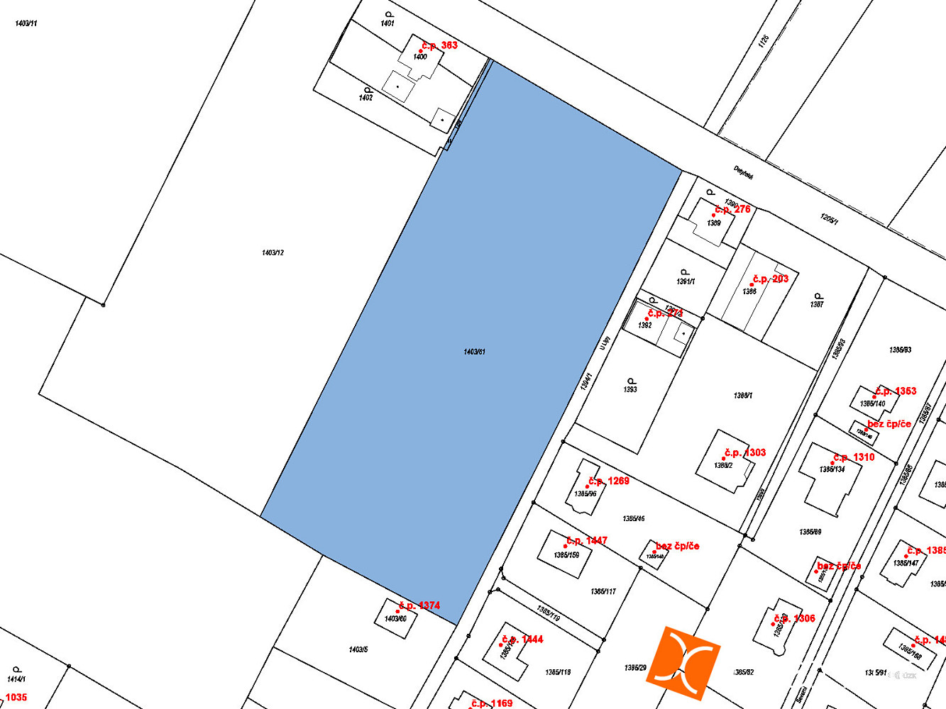 Prodej pole 1 231 m² — photo 2
