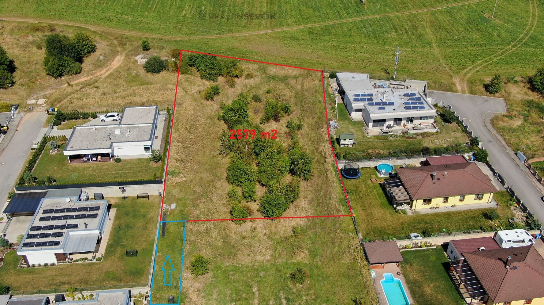 Prodej stavebního pozemku 2 579 m² – fotografie 4