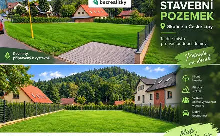 Prodej stavebního pozemku 902 m², Skalice u České Lípy, okres Česká Lípa