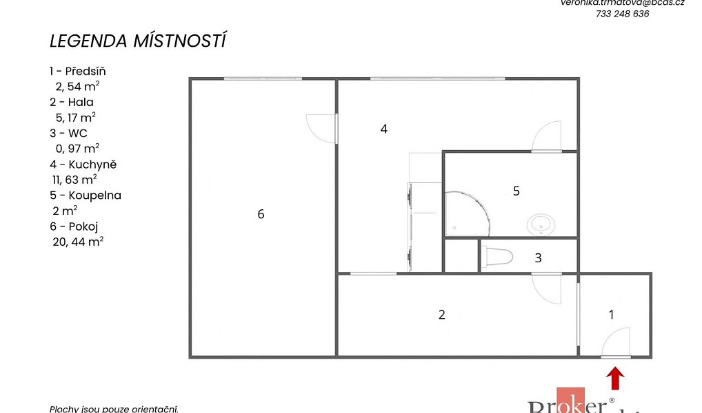 Pronájem bytu 1+1 43 m², Zliv – náhled fotky 14
