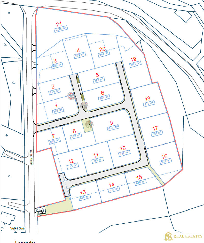 Prodej stavebního pozemku 676 m² – fotografie 4