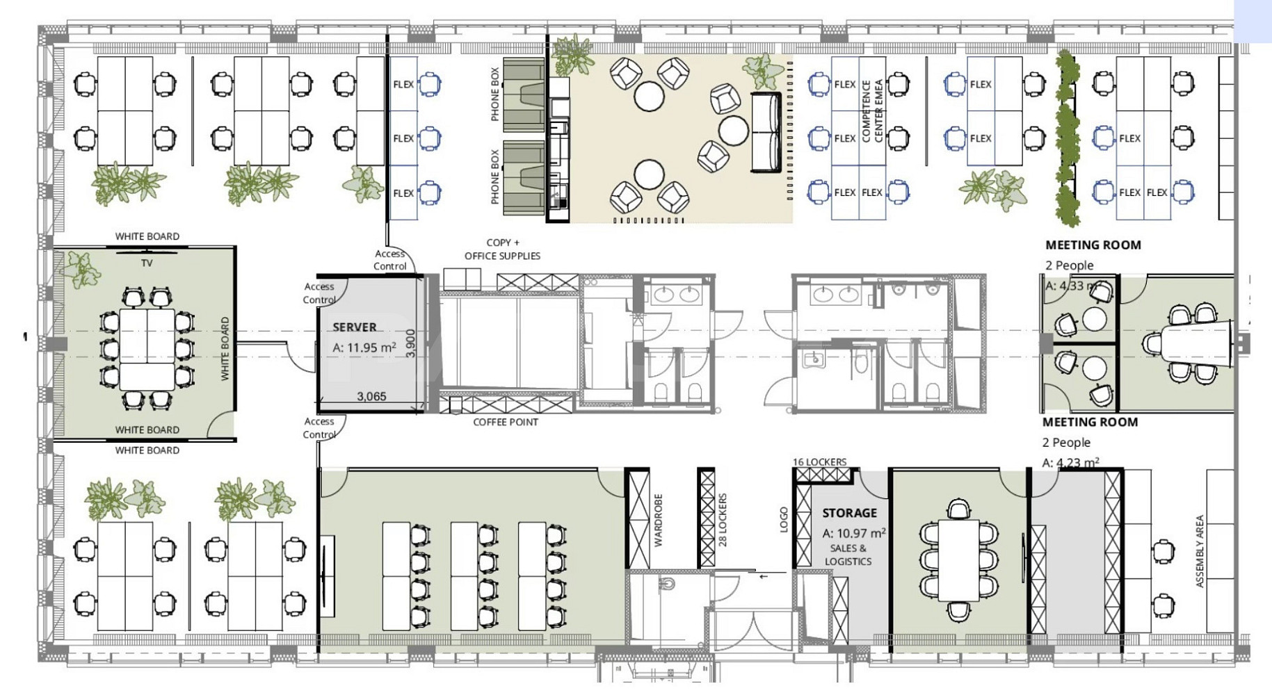Pronájem kanceláře 620 m² – fotografie 3