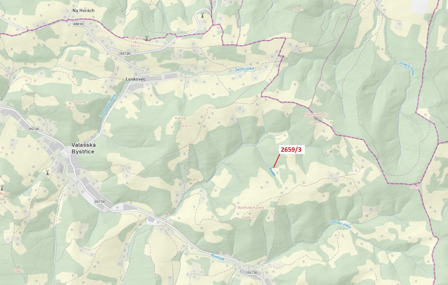 Dražba pozemku 1 928 m²