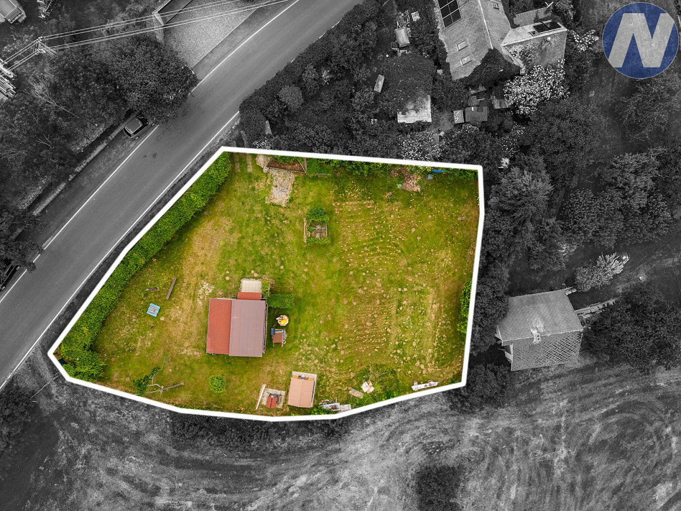 Prodej stavebního pozemku 1 224 m² – fotografie 3