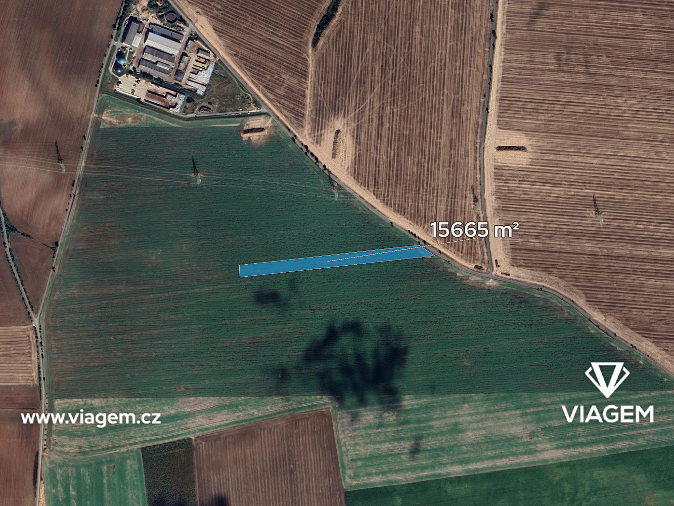 Pole 15 665 m², Podíl 16 % o výměře 2 448 m² – pohled 2