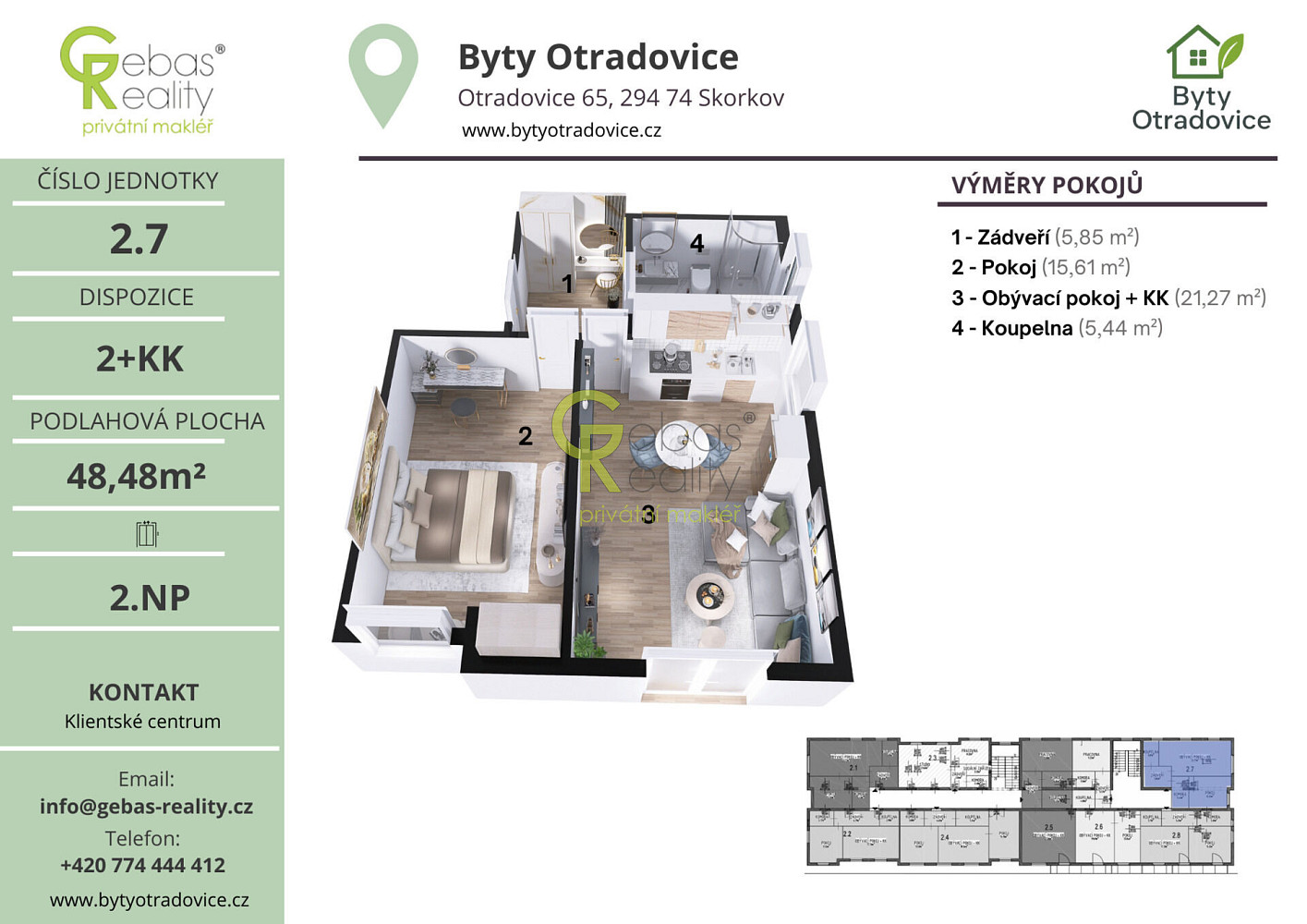 Prodej bytu 2+kk 49 m² — photo 3