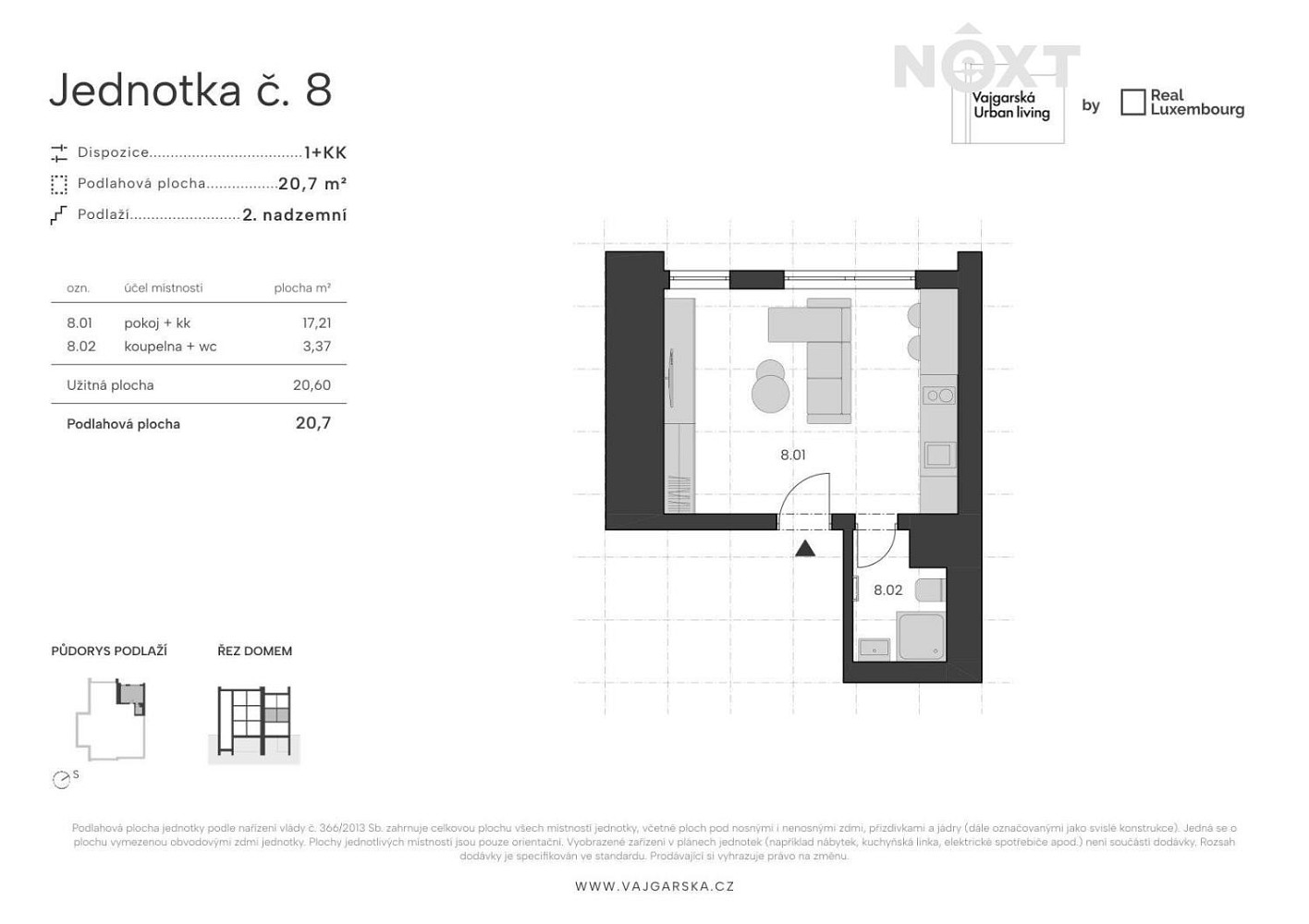 Prodej bytu 1+kk 20 m² – fotografie 3