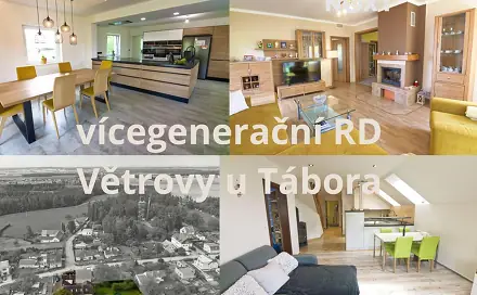 Prodej domu 431 m² s pozemkem 1 173 m², Tábor - Větrovy