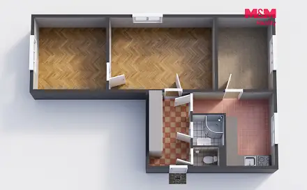Prodej bytu 3+1 55 m², Obránců míru, Chodov, okres Sokolov