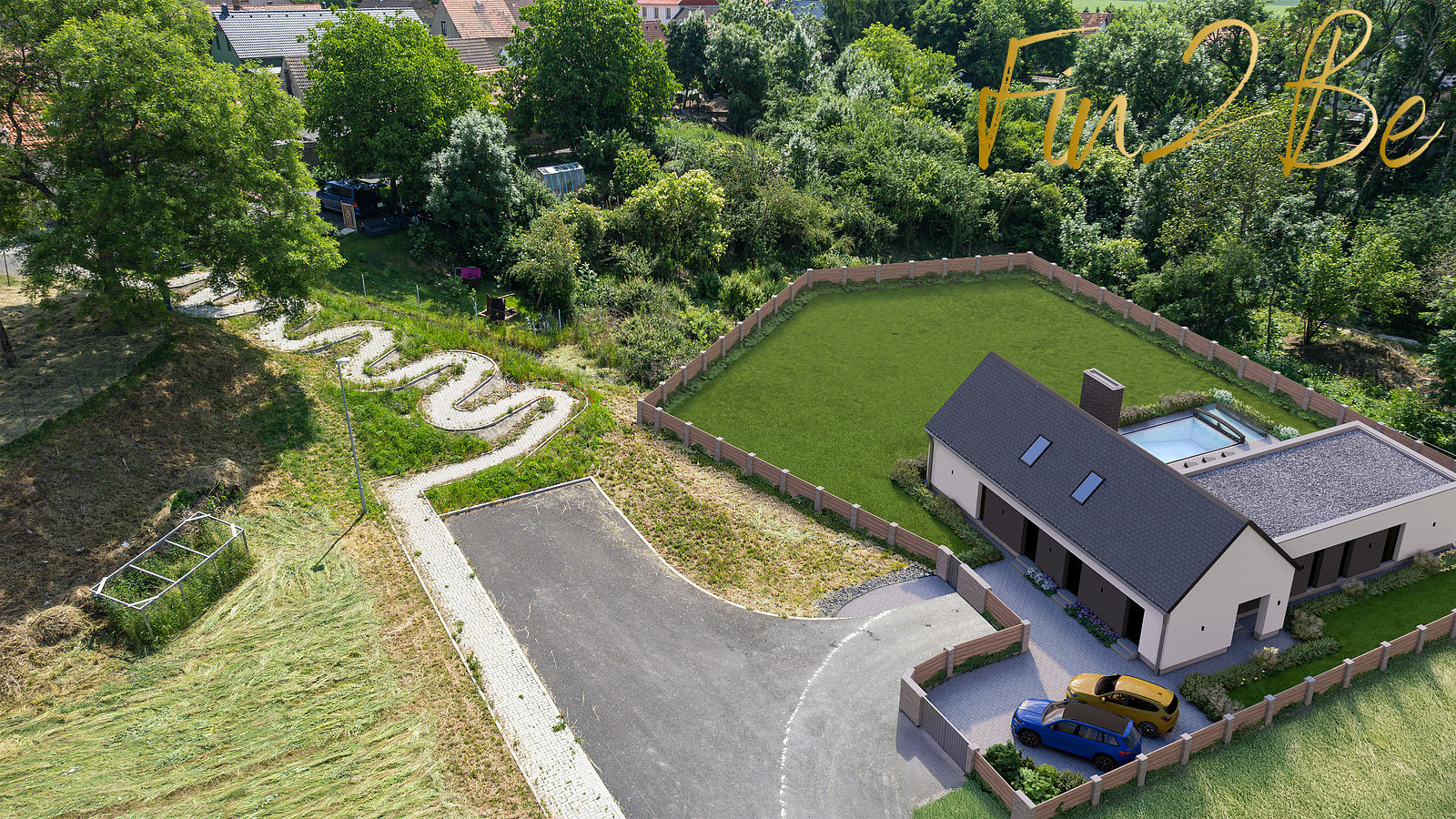 Prodej stavebního pozemku 1 360 m² – pohled 4
