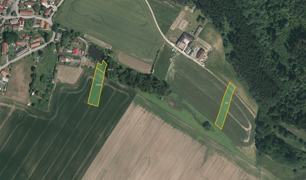 Prodej pole 33 894 m², Bečice – náhled fotky 2