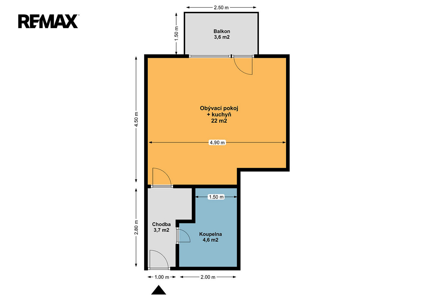 Pronájem bytu 1+kk 32 m² – fotografie 2