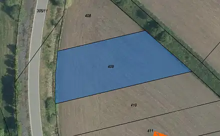 Prodej pole 868 m², Žiželice, okres Kolín