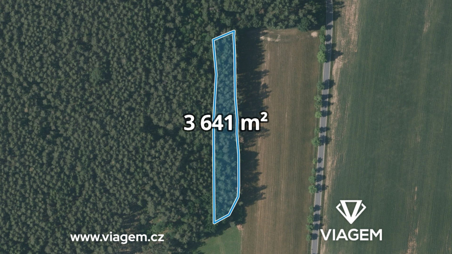 Prodej lesa 1 820 m²