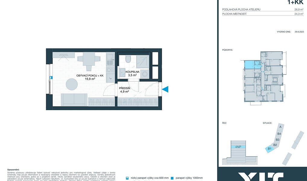 Prodej bytu 1+kk 24 m², Brno – náhled fotky 2