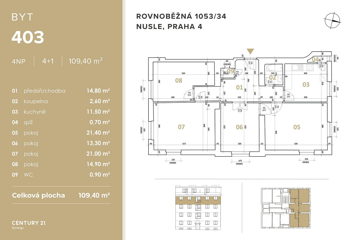 Prodej bytu 4+1 109 m² – fotografie 3
