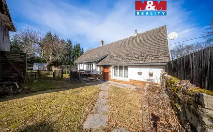 Prodej domu 103 m² s pozemkem 2 055 m², Nová Bystřice - Nový Vojířov, okres Jindřichův Hradec