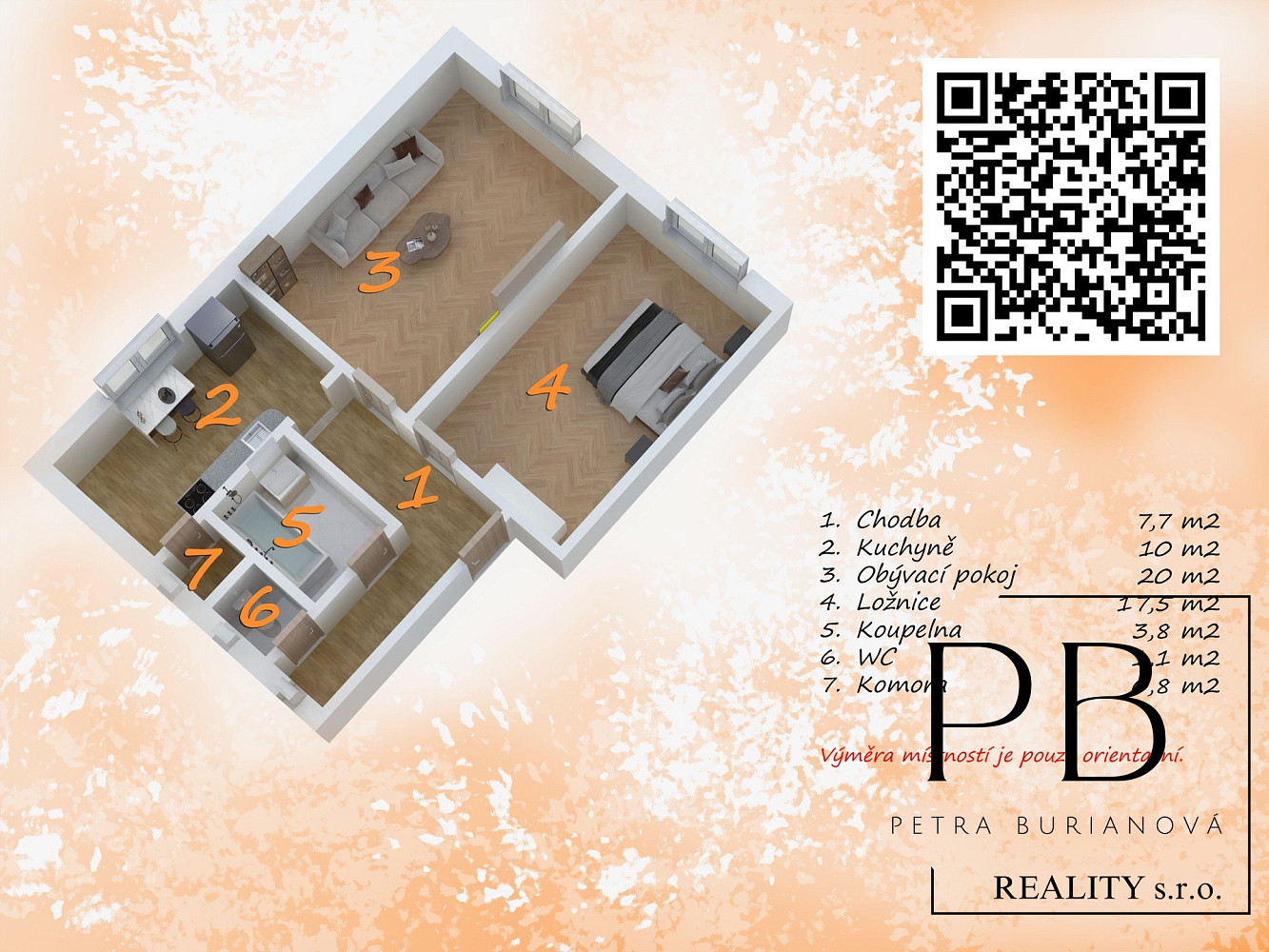 Prodej bytu 2+1 61 m² – fotografie 4