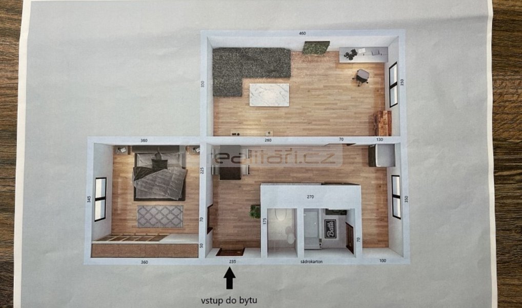 Pronájem bytu 2+1 50 m², Plzeň – náhled fotky 7