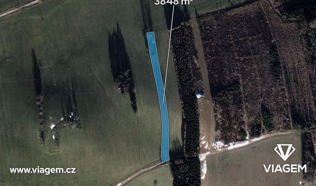 Prodej pole 641 m², Kunžak – náhled fotky 2