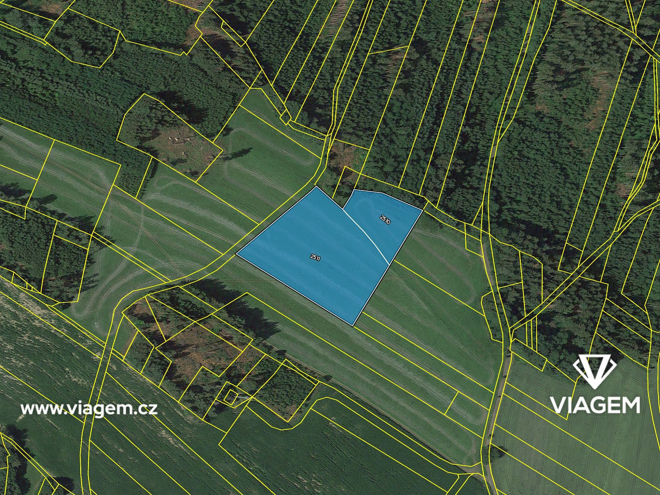 Pole 13 601 m², Podíl 8 % o výměře 1 133 m² – pohled 4