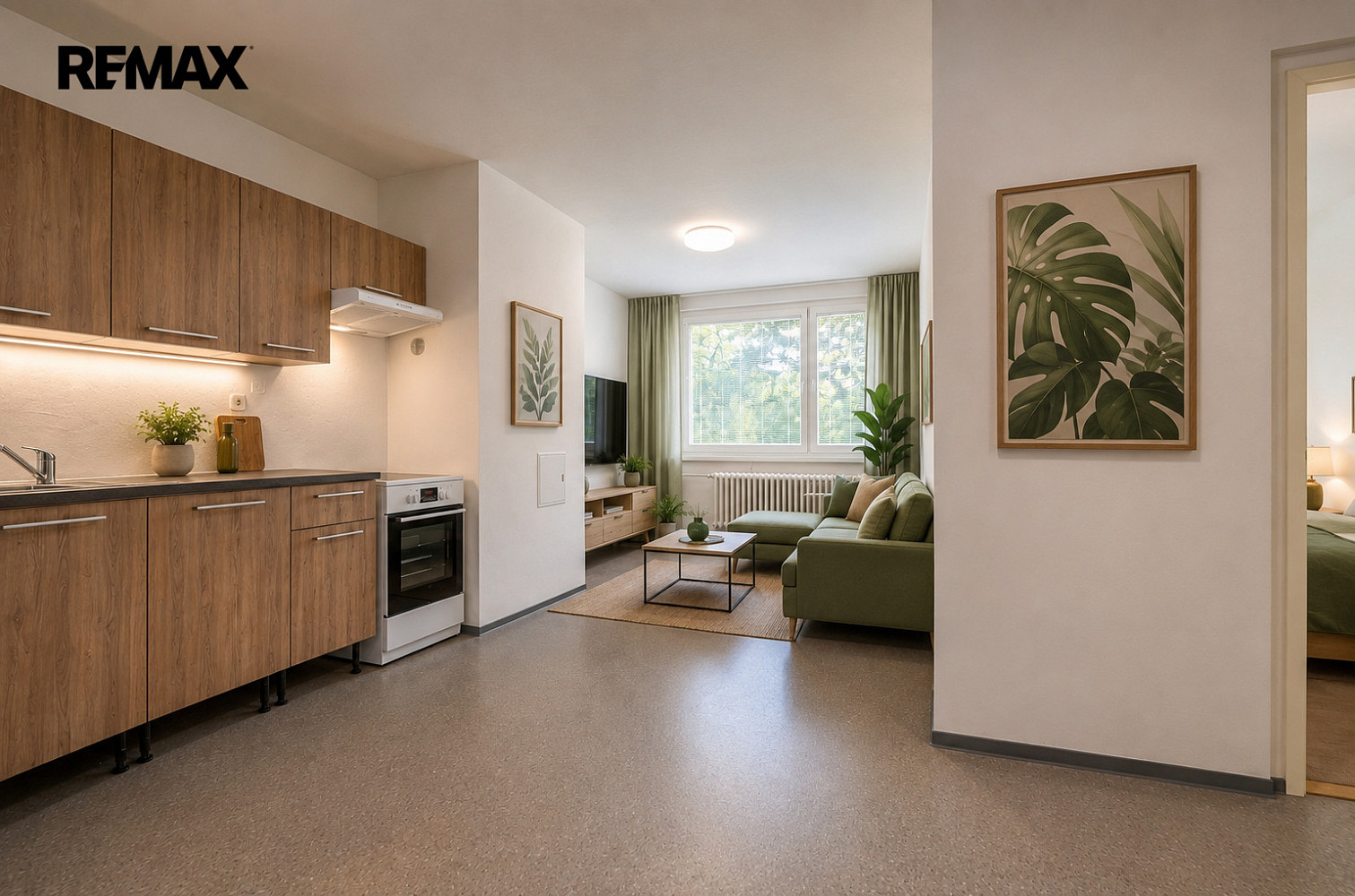 Pronájem bytu 2+kk 49 m² – pohled 2