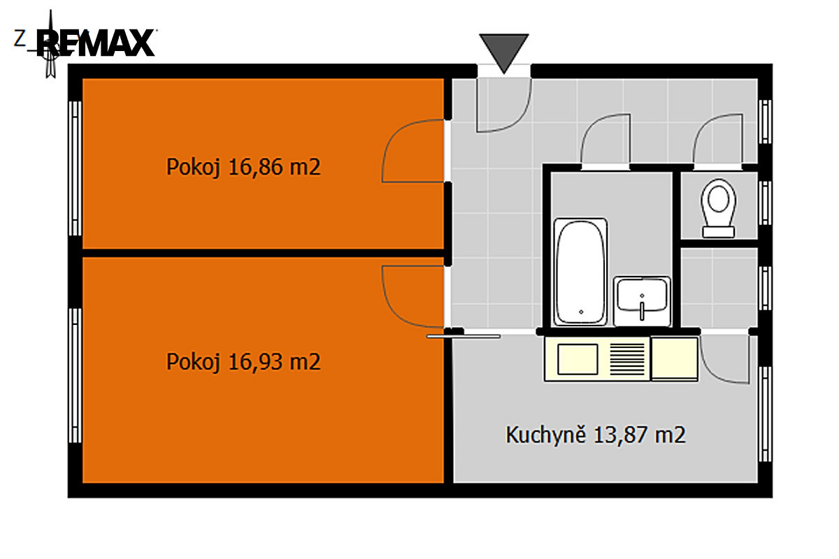 Pronájem bytu 2+1 64 m² — photo 3