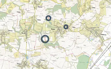 Prodej pole 4 574 m², Ořechov, okres Uherské Hradiště