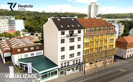 Prodej půdního prostoru 196,5 m2 s projektem výstavby 3 bytových jednotek, Sokolovská, Praha 8 - Libeň